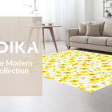 Ultra Soft Area Rug, Non Slip, Stain Resistant, Washable Area Rugs for Living Room, Bedroom, Cute Nature Inspired Bath Decor(Yellow)