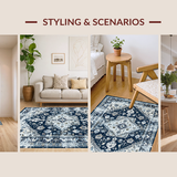 Luxurious Light Grey Geometric Design(Blue)