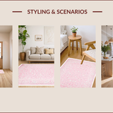 Ultra Soft Area Rug, Non Slip, Stain Resistant, Washable Area Rugs for Living Room, Bedroom, Playful Soft Pink Decorative Theme(Pink)
