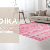 Ultra Soft Area Rug, Non Slip, Stain Resistant, Washable Area Rugs for Living Room, Bedroom, Cute Modern Love Emblem(Pink)