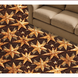Ultra Soft Area Rug, Non Slip, Stain Resistant, Washable Area Rugs for Living Room, Bedroom, Western Texas Star Kitchen Rustic Area Carpet(Brown)