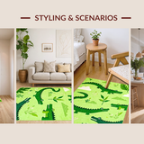 Lively Child Friendly Plush Decor(Green)