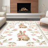 Sweet Pastoral Floral Rabbit Display(White)