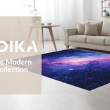 Ultra Soft Area Rug, Non Slip, Stain Resistant, Washable Area Rugs for Living Room, Bedroom, Striking Starfield Visual Experience(Purple)