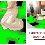 Charming Youthful Pixelated Design(Green)