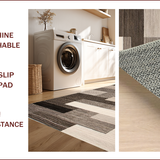 Ultra Soft Area Rug, Non Slip, Stain Resistant, Washable Area Rugs for Living Room, Bedroom, Modern Soft Neutral Geometric Shapes(Beige)