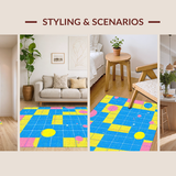 Energetic Color Splash Educational Layout(Blue)