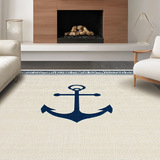 Ultra Soft Area Rug, Non Slip, Stain Resistant, Washable Area Rugs for Living Room, Bedroom, Rustic Nautical Textured Welcome Mat(Beige)