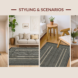 Elegant Multicolored Braided Motif(Beige)