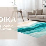 Chic Aqua and Ivory Color Fusion(Blue)