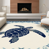 Coastal Blue Turtles Aesthetic(Beige)