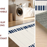 Elegant Rustic Symmetrical Stripe(White)