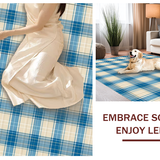Refined Light Blue Plaid Motif(Beige)