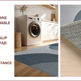 Ultra Soft Area Rug, Non Slip, Stain Resistant, Washable Area Rugs for Living Room, Bedroom, Neutral Abstract Living Room Low Pile Carpet(Gray)