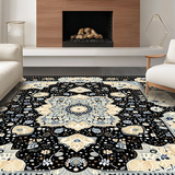 Whimsical Modern Floral Theme Design(Black)