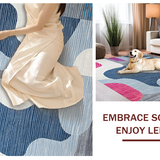 Ultra Soft Area Rug, Non Slip, Stain Resistant, Washable Area Rugs for Living Room, Bedroom, Elegant Soft Pastel Fusion(Gray)
