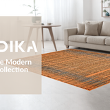 Ultra Soft Area Rug, Non Slip, Stain Resistant, Washable Area Rugs for Living Room, Bedroom, Vibrant Earthy Tiger Aesthetic(Orange)