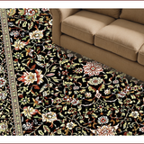 Ultra Soft Area Rug, Non Slip, Stain Resistant, Washable Area Rugs for Living Room, Bedroom, Soft Floral Vintage Living Room Rug(Beige)