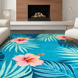 Chic Leafy Paradise Illustration(Blue)