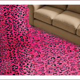 Ultra Soft Area Rug, Non Slip, Stain Resistant, Washable Area Rugs for Living Room, Bedroom, Vibrant Bold Leopard Aesthetic(Pink)
