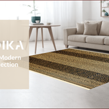 Ultra Soft Area Rug, Non Slip, Stain Resistant, Washable Area Rugs for Living Room, Bedroom, Khaki Leopard Print Kids Room Shaggy Carpet(Beige)