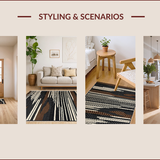 Ultra Soft Area Rug, Non Slip, Stain Resistant, Washable Area Rugs for Living Room, Bedroom, Rustic Animal Print Chic Design(Brown)