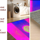 Ultra Soft Area Rug, Non Slip, Stain Resistant, Washable Area Rugs for Living Room, Bedroom, Bold Galactic Whimsical Pattern(Pink)