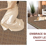 Ultra Soft Area Rug, Non Slip, Stain Resistant, Washable Area Rugs for Living Room, Bedroom, Timeless Tiled Neutral Palette(Brown)