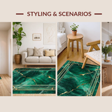 Contemporary Green Veined Elegance(Green)