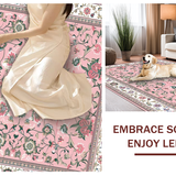 Whimsical Colorful Botanical Motif(Pink)