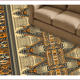 Ultra Soft Area Rug, Non Slip, Stain Resistant, Washable Area Rugs for Living Room, Bedroom, Boho Vintage Tiger Skin(Brown)
