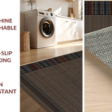 Ultra Soft Area Rug, Non Slip, Stain Resistant, Washable Area Rugs for Living Room, Bedroom, Luxe Grizzly Brown Textured Style(Brown)