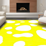 Ultra Soft Area Rug, Non Slip, Stain Resistant, Washable Area Rugs for Living Room, Bedroom, Eclectic Soft Touch Decor Piece(Yellow)