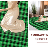 Minimalist Layered Checkered Visual(Green)