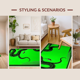 Artistic Emerald and Black Contrast(Green)