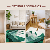 Contemporary Grey Geometric Aesthetics(Green)