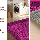 Ultra Soft Area Rug, Non Slip, Stain Resistant, Washable Area Rugs for Living Room, Bedroom, Eclectic Wild Texture with Modern Lines(Pink)