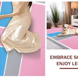 Ultra Soft Area Rug, Non Slip, Stain Resistant, Washable Area Rugs for Living Room, Bedroom, Whimsical Gray and Pink Design(Pink)
