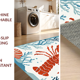 Coastal Chic Lobster Shell Motif(Red)