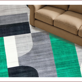 Ultra Soft Area Rug, Non Slip, Stain Resistant, Washable Area Rugs for Living Room, Bedroom, Minimalist Soft Toned Design(Gray)