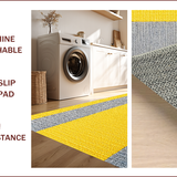 Ultra Soft Area Rug, Non Slip, Stain Resistant, Washable Area Rugs for Living Room, Bedroom, Soft Plush Non Slip Tub Mat for Minimalist Bathrooms(Yellow)