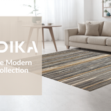 Ultra Soft Area Rug, Non Slip, Stain Resistant, Washable Area Rugs for Living Room, Bedroom, Nature-Inspired Earthy Zebra Motif(Brown)