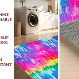 Ultra Soft Area Rug, Non Slip, Stain Resistant, Washable Area Rugs for Living Room, Bedroom, Charming Soft Color Splash Pattern(Purple)