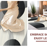 Trendy Fluid Geometric Arrangement(Gray)