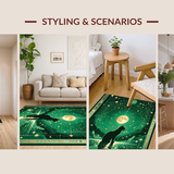 Charming Retro Cat Visuals(Green)