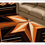 Ultra Soft Area Rug, Non Slip, Stain Resistant, Washable Area Rugs for Living Room, Bedroom, Cozy Primitive Aztec Aesthetic(Black)