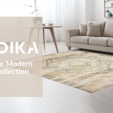 Transitional Abstract Vintage Elements(Beige)