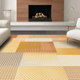 Ultra Soft Area Rug, Non Slip, Stain Resistant, Washable Area Rugs for Living Room, Bedroom, Luxurious Plush Organic Vibes(Beige)