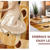 Ultra Soft Area Rug, Non Slip, Stain Resistant, Washable Area Rugs for Living Room, Bedroom, Trendy Chic Animal Decor Accent(Beige)