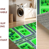 Colorful Miniature Metropolis Layout(Green)